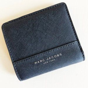 MARC JACOBS Navy Saffiano Leather Billfold